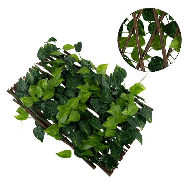 Schermo Per Privacy In Edera Artificiale 400x100 Cm – Recinzione Da Giardino, Balcone, Siepe Finta UV Resistant
