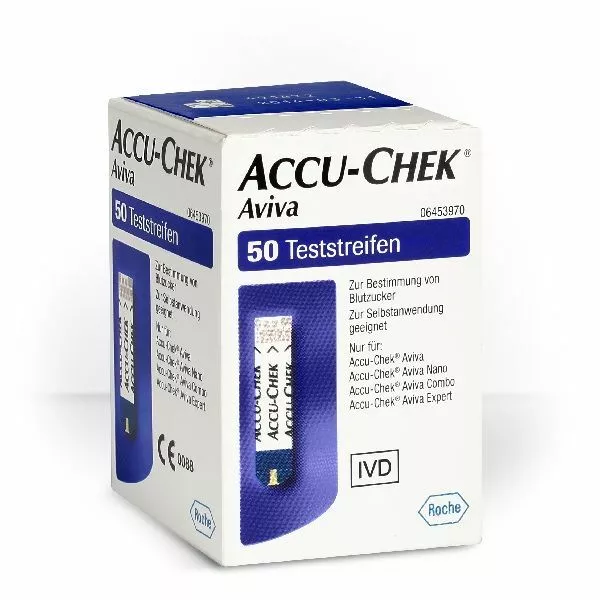 Accu-Chek Aviva Blutzuckerteststreifen, günstige Teststreifen für Diabetiker