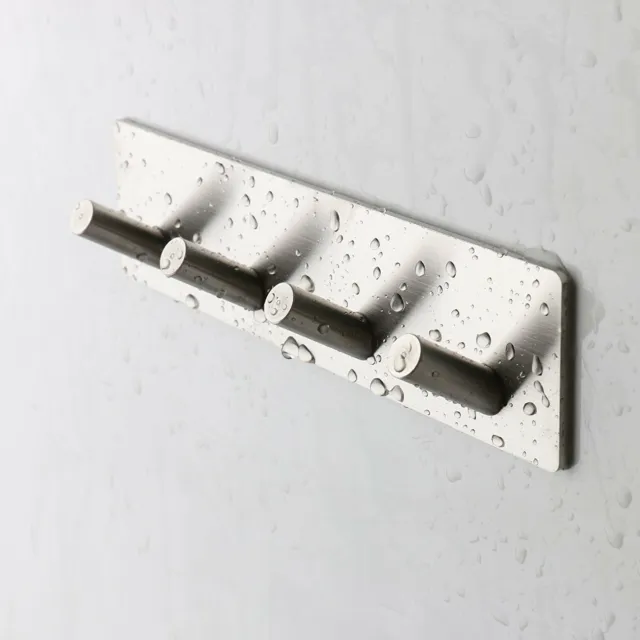 ZOIC Self Adhesive Wall Hooks Hanger Holders Rack Key Coat Robe Bathroom Door