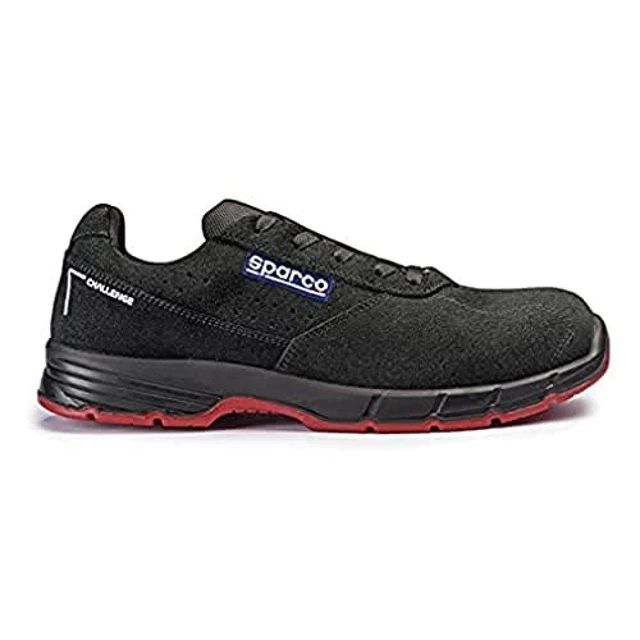 (TG. 38 EU) Sparco S0751938NRNR Scarpe antinfortunistiche Challenge, Nero, 38 -