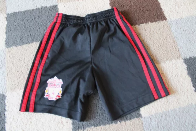 LIVERPOOL FC Adidas Away SHORTS 2010-2011 Childs Boys (2-3 Years) Black