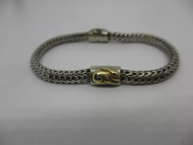 JOHN HARDY Sterling 925&18K Gold Classic Chain Bunny Bracelet Keepsake-PRECIOUS!