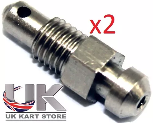 2 x capezzoli sanguinanti originali TonyKart/OTK per pinza freno UK KART STORE