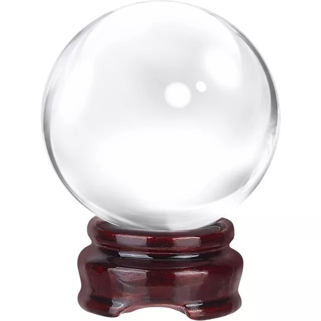 80mm Clear Glass Crystal Healing Ball Photography Lens Ball Sphere Decoration AU 3