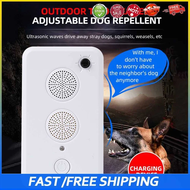 #b Controlador ultrasónico de ladridos disuasorio para perros al aire libre repelente de sonido entrenador para