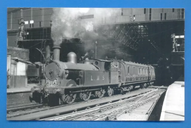 LMS 6876 AT NEW STREET BIRMINGHAM 20/8/38. 9 x 14cm BLACK AND WHITE PHOTOGRAPH