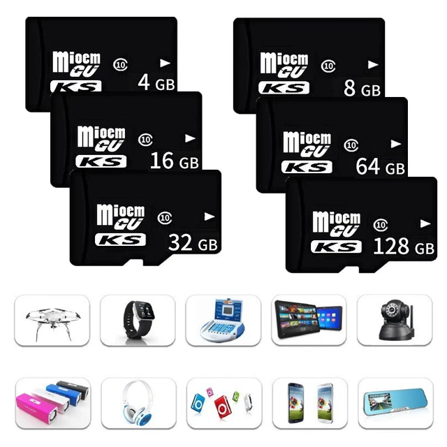 Practical Card UNIVERSAL 4GB-128GB TF Card Class 10 High Speed Practical Memory Card W ...