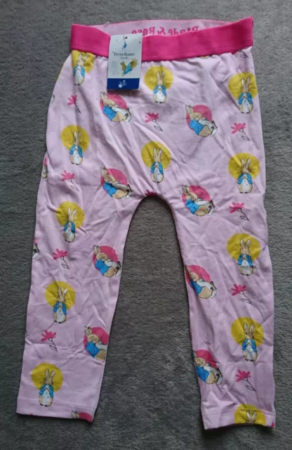 Blade and Rose Peter Rabbit Summer Floral Leggings Age 1 - 2 Years NEW