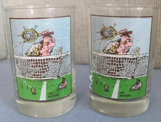 2 - Luck Out Arby's Collector Glass 1982 Gary Patterson