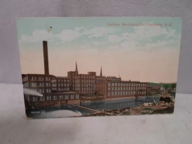 Claremont N H New Hampshire, Sullivan Machinery Co, early postcard! 1908