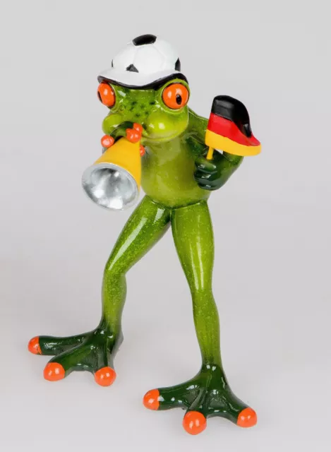 Mondiali Rana Gioca Calcio Animali Figura Decorazione Deco Nuovo BOL-717108T