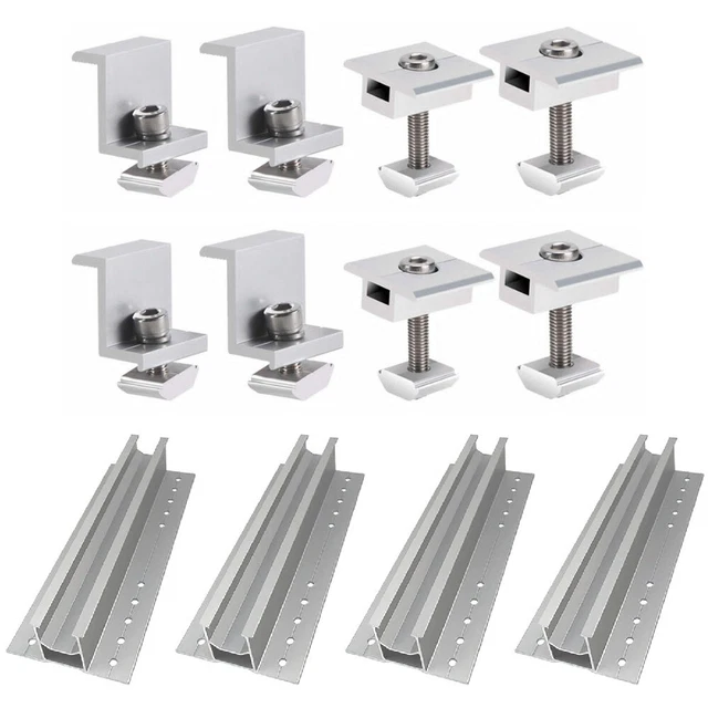 4 Stück L-Schienen Spannbeschläge - Doppelbolzen, Karbonstahl, Für LKW & Anhänger