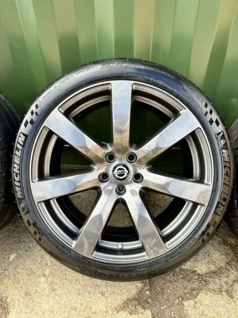 20" GENUINE NISSAN SKYLINE R35 GTR RAYS CBA ALLOY WHEELS & MICHELIN TYRES 5x114 3