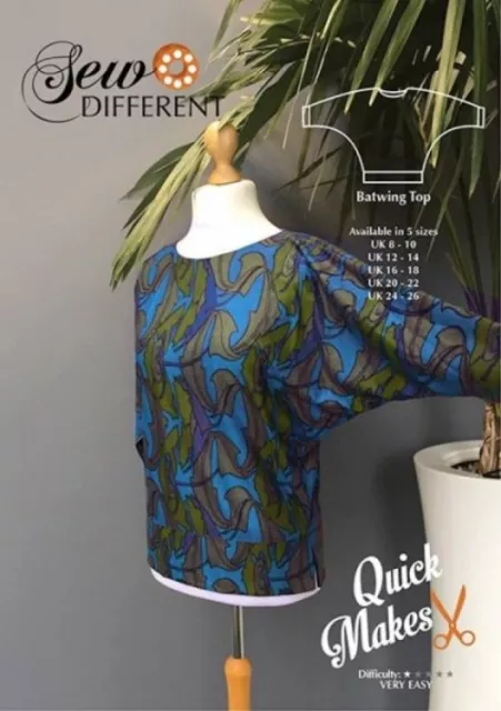 Sew Different Sewing Pattern Batwing Top Tops