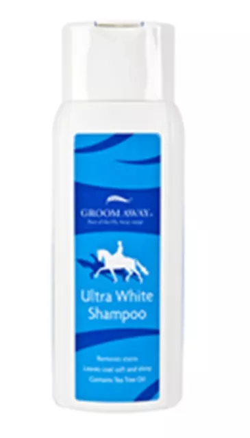 Groom Away Ultra White Shampoo - Whiter than white results for grey horses