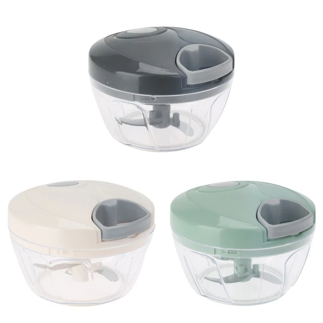 Manual Pull Rope Vegetable Chopper Onion Garlic Food Hand Held Pulling Slicer