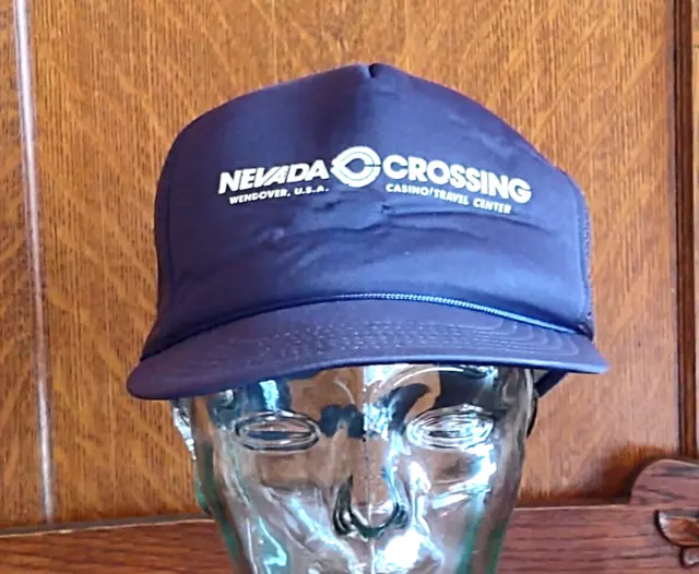 Nevada Crossing Casino Travel Mesh Hat Baseball Ball Cap Adjustable Brown Black