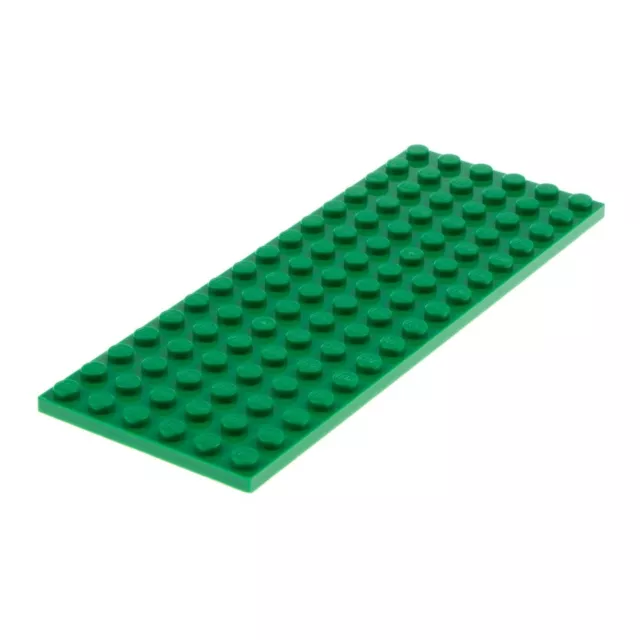 1x Lego Construcción Placa 6x16 Básico Verde Placa Base Tren 6032912 3027