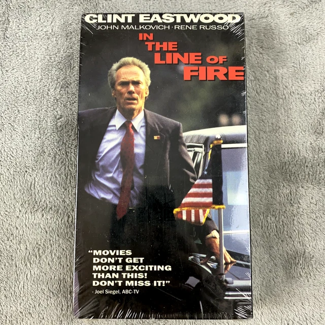 Opening To In The Line Of Fire 1993 Vhs IN THE LINE of Fire (VHS, 1993, Closed Captioned) Clint Eastwood John