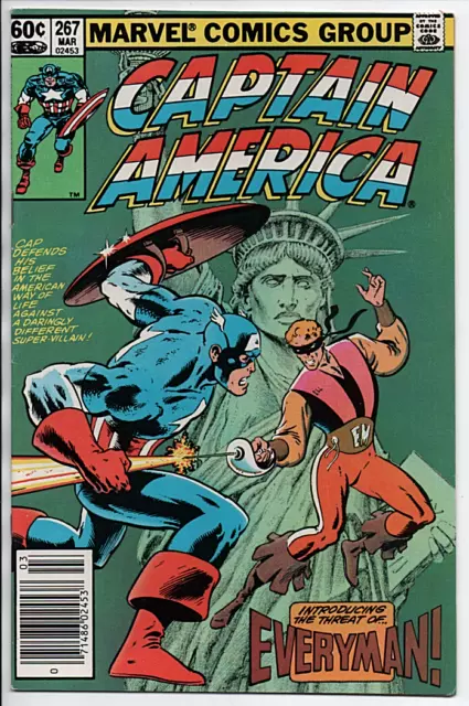 MARVEL COMICS CAPTAIN AMERICA # 267 VF- Mar '82 1st Everyman Appearance