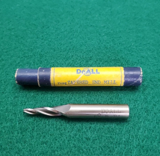DoAll 5-B4 5° 3 Flute Tapered End Mill 1/2 Inch Shank