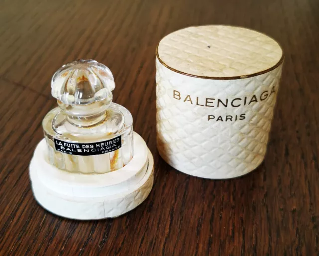 BALENCIAGA flacon de parfum ancien La Fuite des Heures dans sa boite d'origine