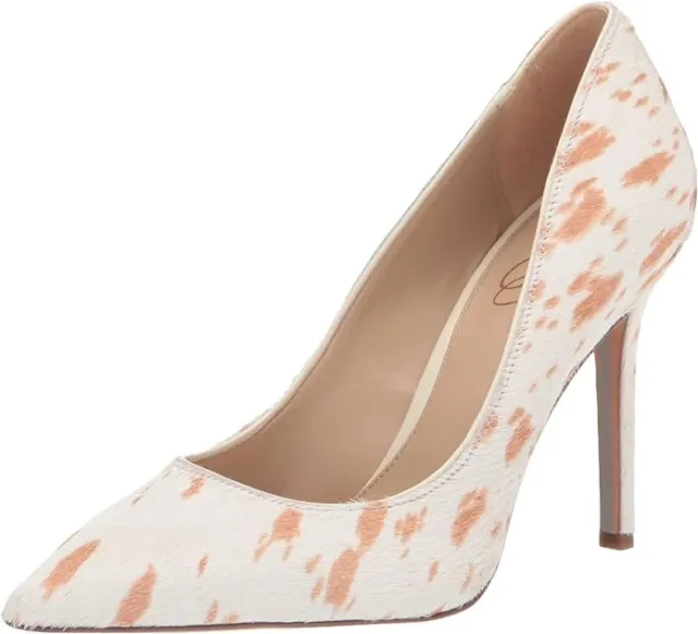 Sam Edelman Hazel Natural/Ivory Stiletto Heeled Slip On Pointed Toe Dress Pumps