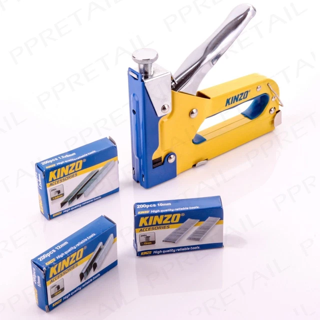 PISTOLA DI BASE resistente grande pinza chiodi a U chiodi graffette pressione regolabile Regno Unito