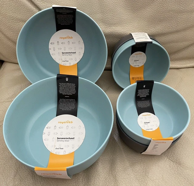 ROYAL VKB BOWLS x 23cm Serving x 15cm Dessert Picnicware