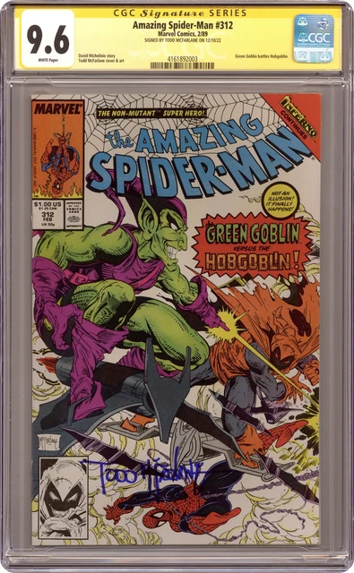Amazing Spider-Man #312 CGC 9.6 SS McFarlane 1989 4161892003