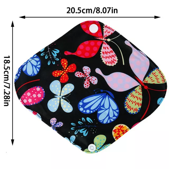 Women Menstrual Pads Reusable Panty Liners Sanitary Bamboo Washable Cloth F3 F1 3