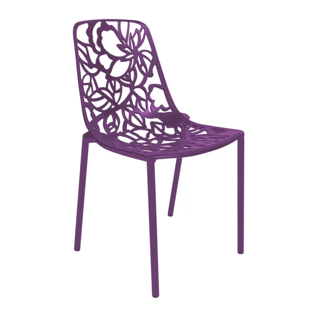 Modern Devon Aluminum Chair - Purple