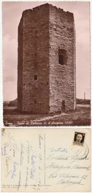 Enna - Torre Di Federico Ii D'aragona - Viagg. 1942 -9020-