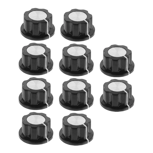 10 Pcs Shaft Potentiometer Cap Potentiometer Knob Cap Button