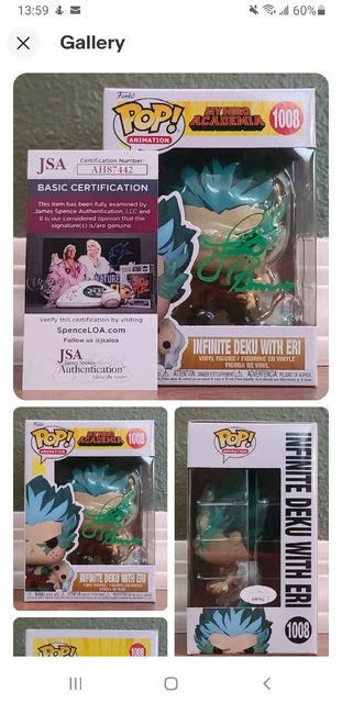 Funko pop Infinite Deku With Eri #1008 Animation: My Hero Academia Signed w/COA