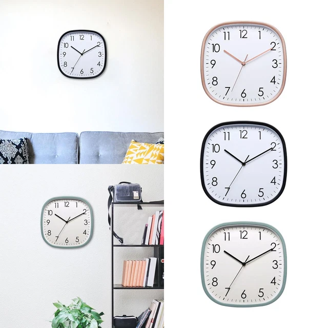 Horloge murale carrée à suspendre Design pratique pour salle à manger hôtel