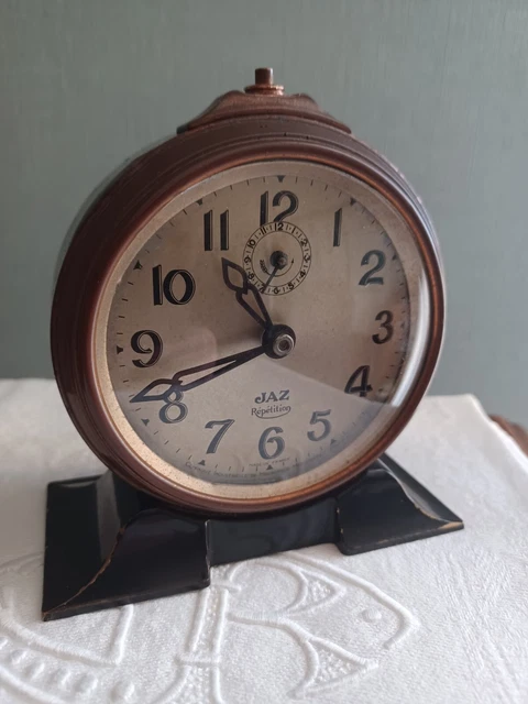 Vintage Horloge Mécanique Murale Marine Bateau – Réveil Bateau – Fonctionnement Parfait Années 60