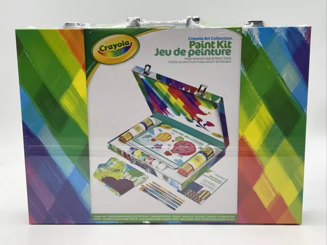 Crayola Washable Deluxe Painting Kit With Inspirational Storage Case Paint Tools