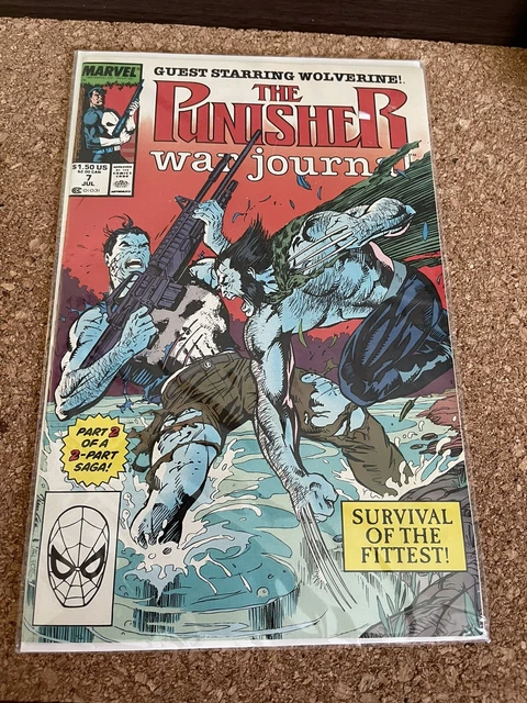 The Punisher War Journal #7 Wolverine Cover (1989) Marvel Comic Book NOT GRADED