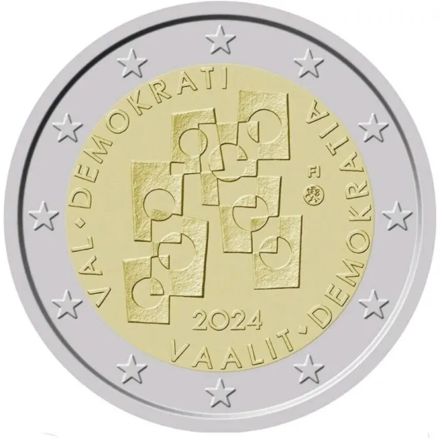 Finlandia 2024  2 Euro Commemorativo Elezioni E Democrazia-Fdc  Unc Prevendita