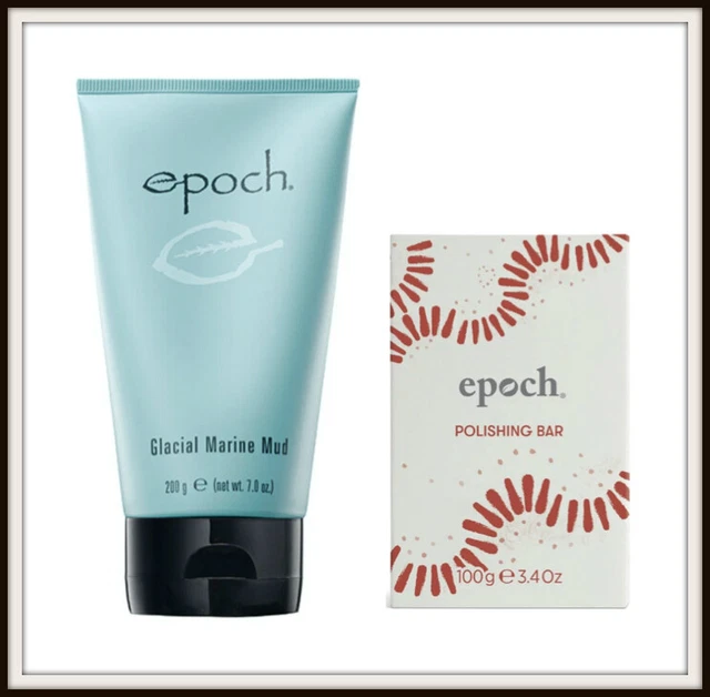 NEW! Nu Skin NuSkin Epoch Glacial Marine Mud Face Mask & Polishing Bar