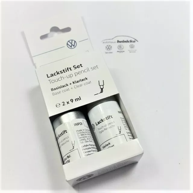 neu Original Volkswagen Audi Lackstift-Set LC9X deep black-perleffect C9X