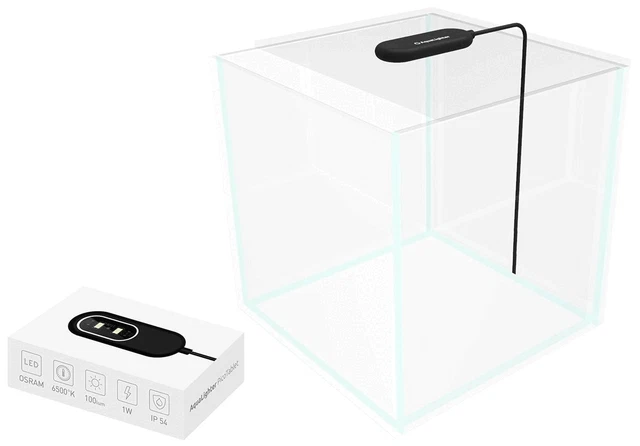 Fish Tank Light Clip On Aquarium Light for Plants LED Lamp Black for 3 Gallon