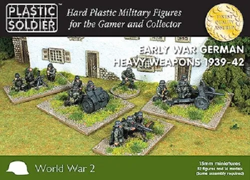 15Mm Early War German Heavy Weapons -  Plastic Soldier Company - World War Ii