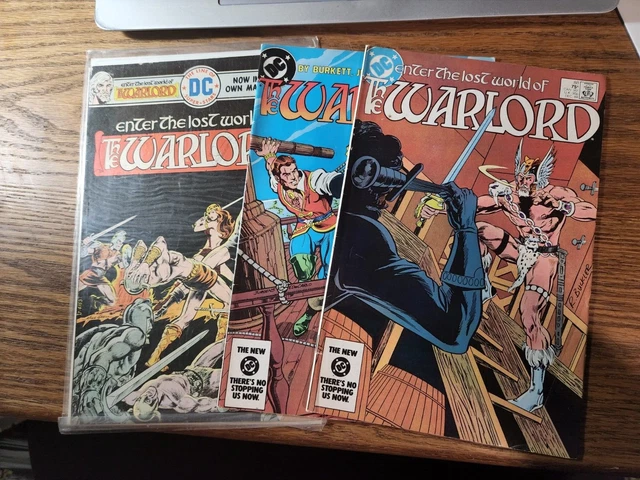 Lot of 3 DC Comics - The Warlord - #1, #87 & #88
