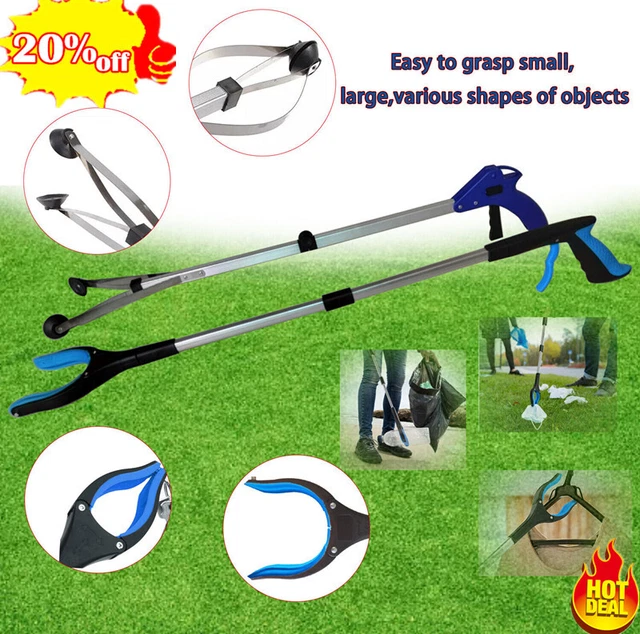 Strumento Industrial Grabber Resistente Pick Up Stick Impugnatura Reach Raccoglitore Spazzatura NUOVO
