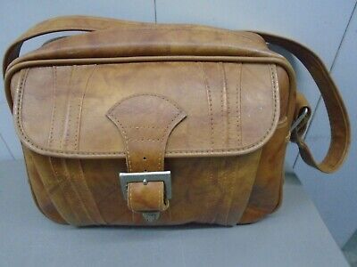 Vtg RETRO American Tourister Carry-On Bag Brown Leather