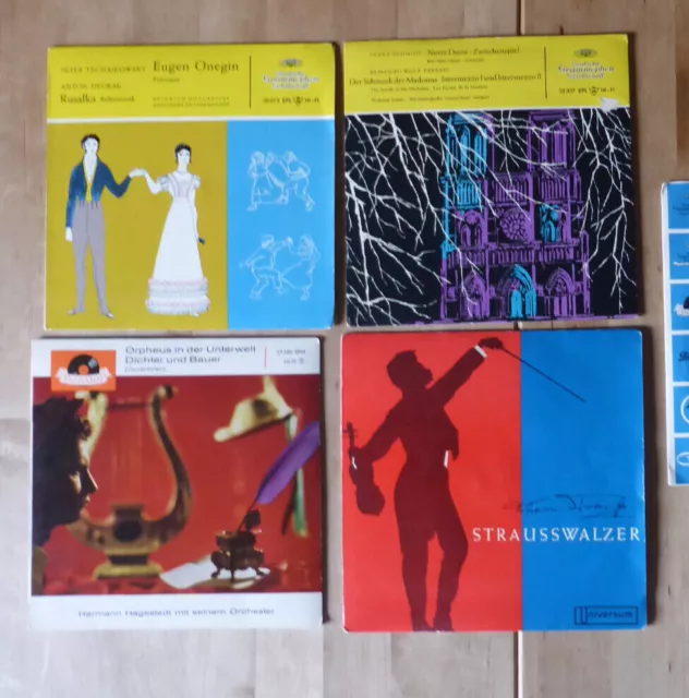 4x Single 7" Vinyl Schallplatte, Klassik, 2 Deutsche Grammophon