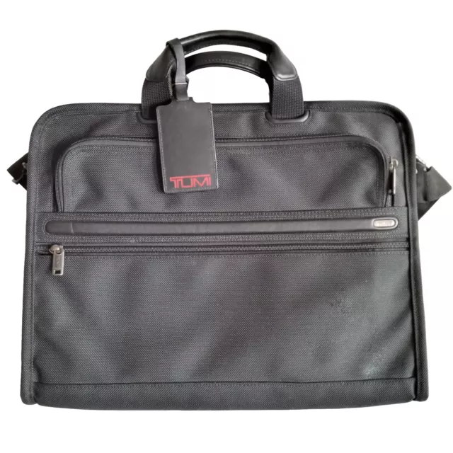 Tumi 26111D4 Alpha 2 Slim Deluxe Ballistic  Portfolio Bag, Laptop, Files Case.