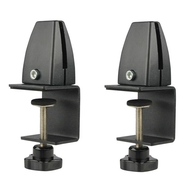 2 pz clip regolabile in lega di alluminio clip schermo mobile nero K3G1